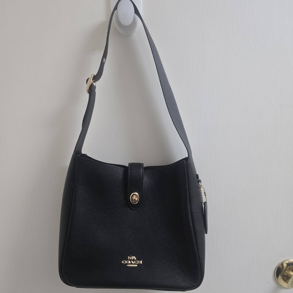Coach Rich Black Leather Tote